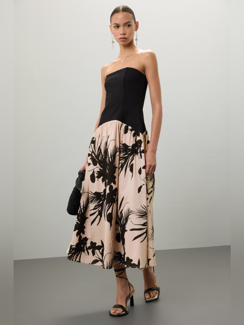Love, Whit by Whitney Port Strapless Drop Waist Dress